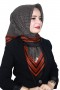 Lemonde Desenli Müslin Eşarp 4230-6