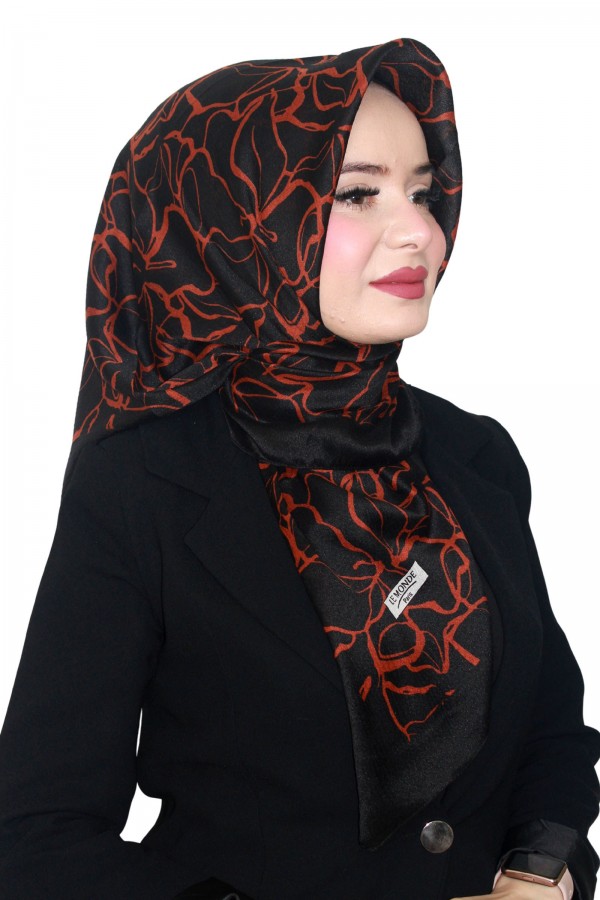 Lemonde Desenli Müslin Eşarp 4232-4