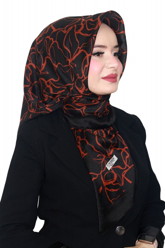 Lemonde Desenli Müslin Eşarp 4232-4