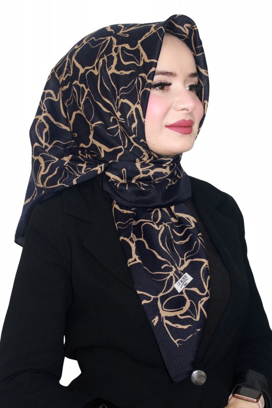 Lemonde Desenli Müslin Eşarp 4232-6