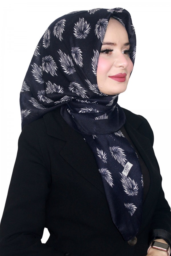 Lemonde Desenli Müslin Eşarp 4233-4