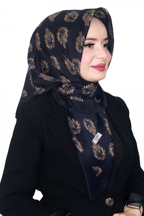 Lemonde Desenli Müslin Eşarp 4233-6