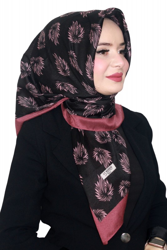 Lemonde Desenli Müslin Eşarp 4233-8
