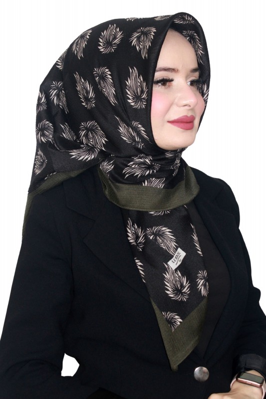 Lemonde Desenli Müslin Eşarp 4233-9