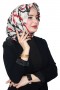Lemonde Desenli Müslin Pamuk Eşarp 4242-1