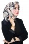 Lemonde Desenli Müslin Pamuk Eşarp 4242-4