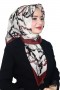 Lemonde Desenli Müslin Pamuk Eşarp 4242-6