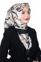 Lemonde Desenli Müslin Pamuk Eşarp 4242-7