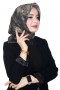 Ruby Picasso Natural İpek Eşarp 4246-9