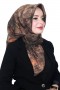 Ruby Picasso Natural İpek Eşarp 4246-11