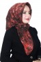 Ruby Picasso Natural İpek Eşarp 4246-3