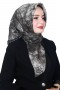 Ruby Picasso Natural İpek Eşarp 4246-6