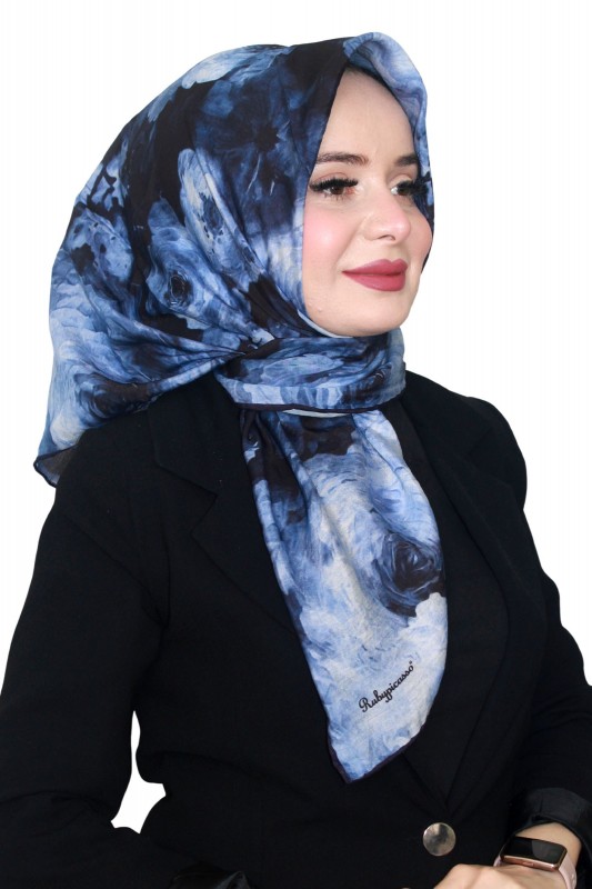 Rubypicasso Natural İpek Eşarp 4247-1