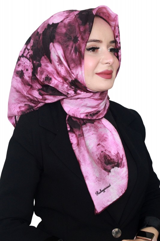 Rubypicasso Natural İpek Eşarp 4247-3