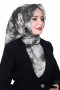 Ruby Picasso Natural İpek Eşarp 4247-8