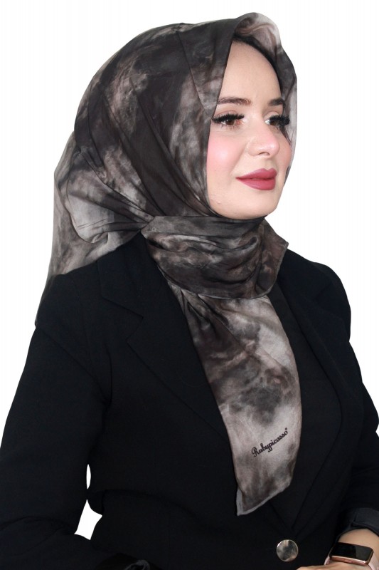 Rubypicasso Natural İpek Eşarp 4248-5
