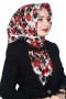 Lemonde Desenli Müslin Pamuk Eşarp 4243-1