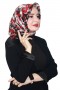 Lemonde Desenli Müslin Pamuk Eşarp 4243-1