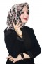 Lemonde Desenli Müslin Pamuk Eşarp 4243-9