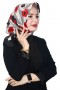 Lemonde Desenli Müslin Pamuk Eşarp 4244-1