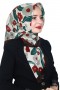 Lemonde Desenli Müslin Pamuk Eşarp 4244-2