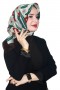 Lemonde Desenli Müslin Pamuk Eşarp 4244-2