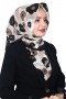 Lemonde Desenli Müslin Pamuk Eşarp 4244-4