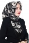 Lemonde Desenli Müslin Pamuk Eşarp 4244-7