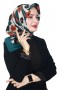 Lemonde Desenli Müslin Pamuk Eşarp 4244-8