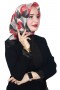 Lemonde Desenli Müslin Pamuk Eşarp 4245-5