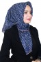 Lop'Res Lacivert Serisi Soft (Pamuk) Eşarp 4255-4