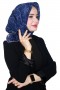 Lop'Res Lacivert Serisi Soft (Pamuk) Eşarp 4255-6
