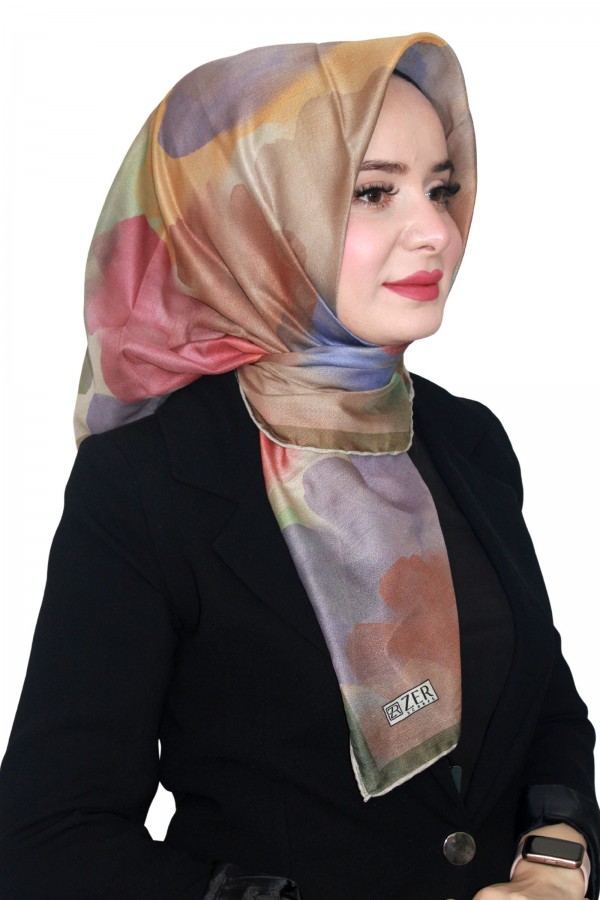 Zer Organik Pamuk Eşarp 4256-3
