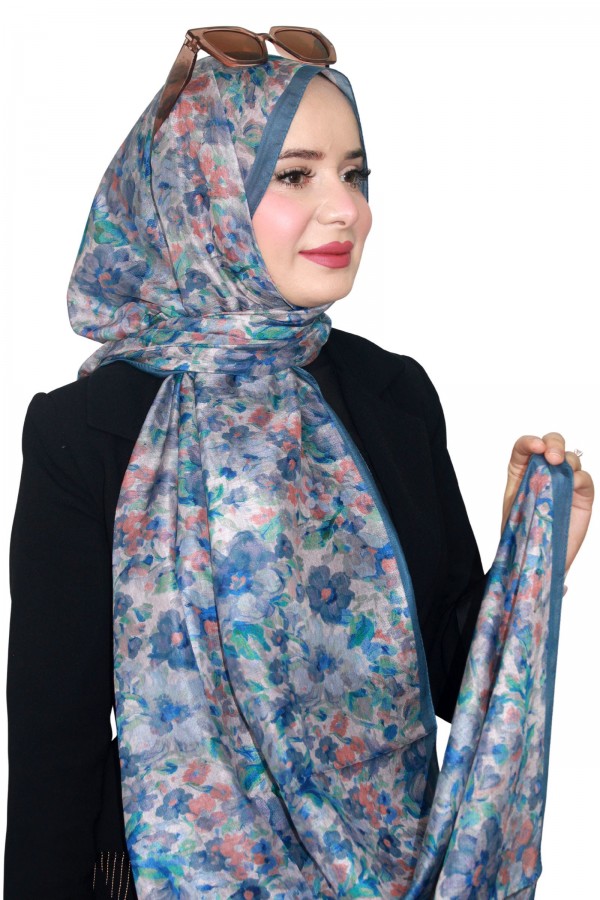 Zer Organik Pamuk Şal 5157-8