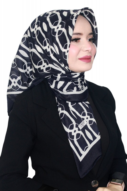 Lemonde Desenli Müslin Eşarp 4231-8