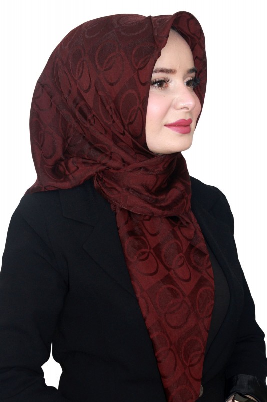 Laurel Halka Desen Aerobin Jakar Eşarp 4258-7