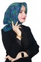 Etnik Desen Zer Organik Eşarp 4260-6