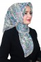 Etnik Desen Zer Organik Eşarp 4260-8