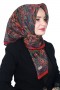 Etnik Desen Zer Organik Eşarp 4260-9