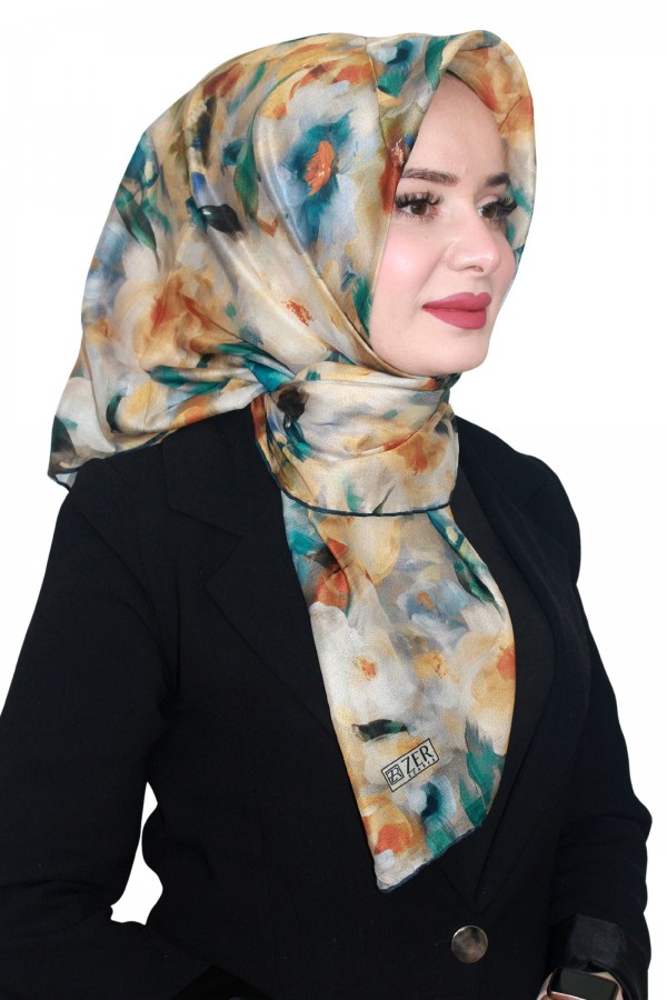 Zer Organik Pamuk Eşarp 4265-3