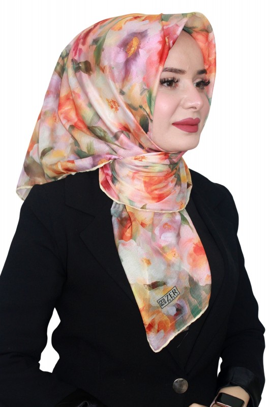 Zer Organik Pamuk Eşarp 4265-6