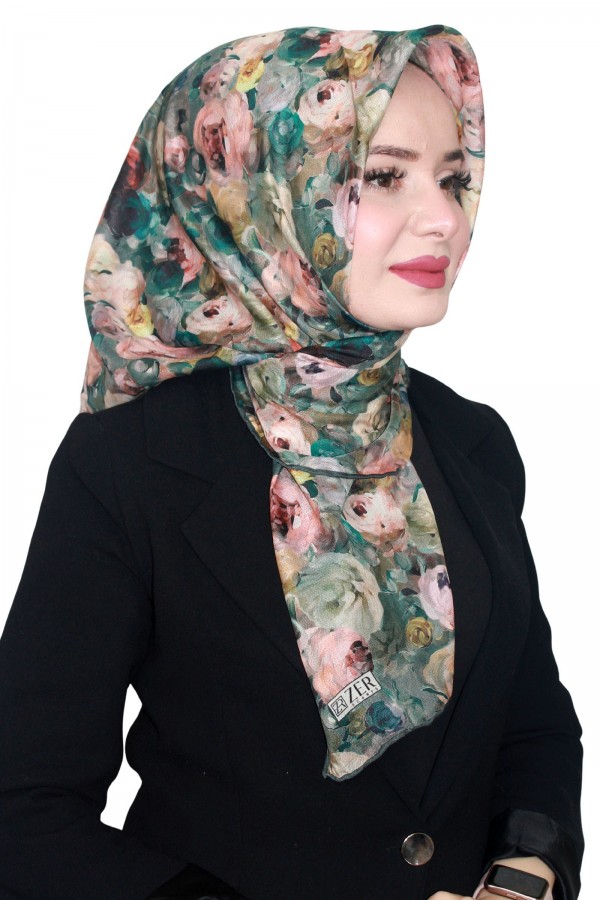 Zer Organik Pamuk Eşarp 4266-7