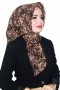 Locella Leopar Serisi Soft (Pamuk) Eşarp 4237-3